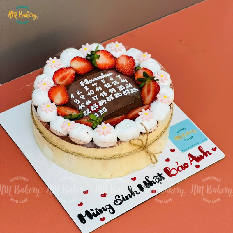 bánh sinh nhật red velvet 16cm